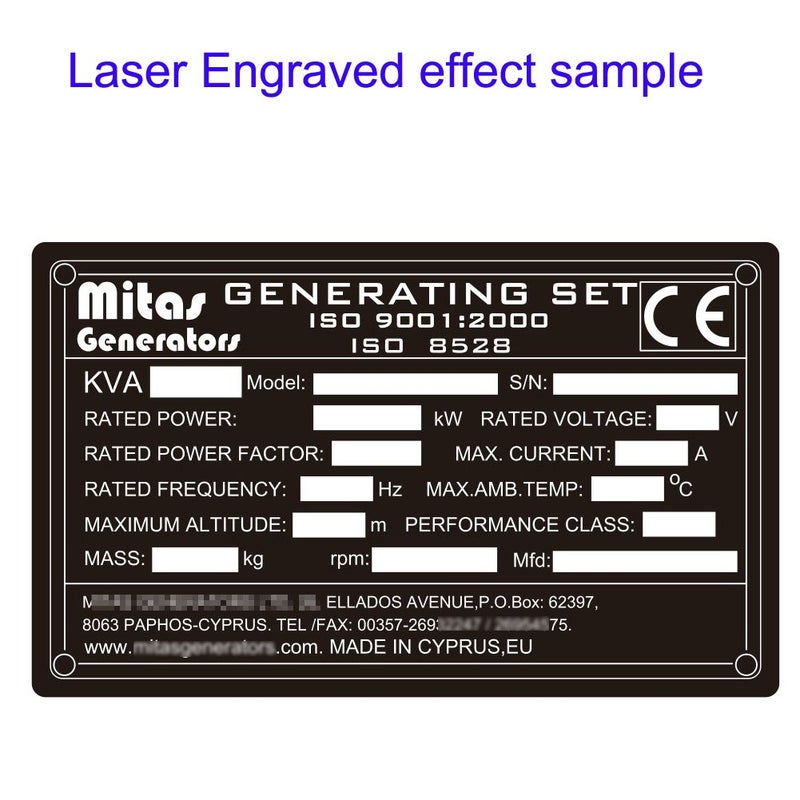 Ebamaz Anodized Aluminium Laser Engraved Mount Metal Plate Etching Sheets 100X50mm Round Corner with Adhesive (Blue,Blank,10PCS) - Image 3